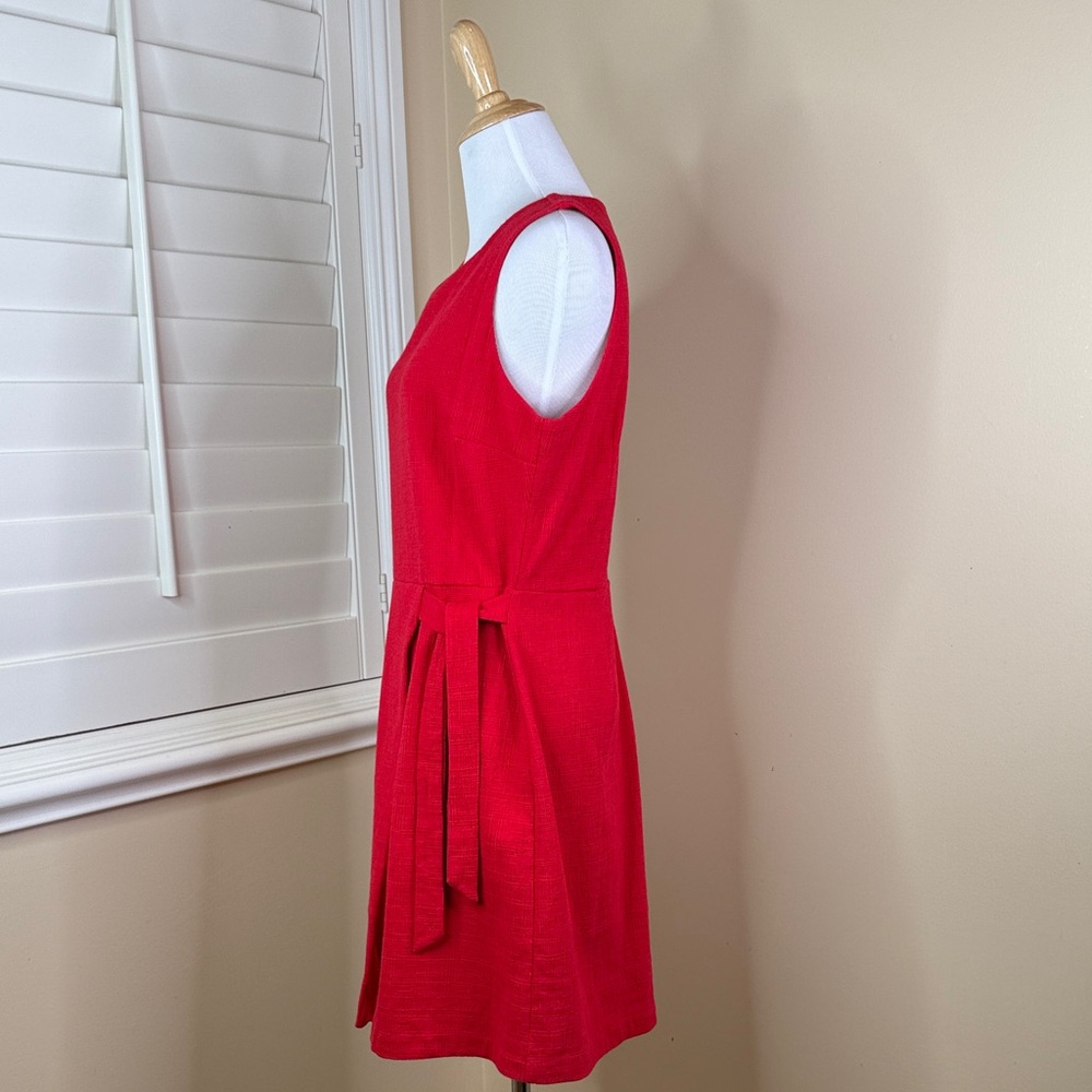 LOFT Red Sleeveless Mini Dress - Picture 4 of 7